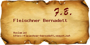 Fleischner Bernadett névjegykártya